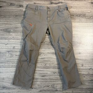 BRUNT Torra Work Pants Mens 44x34 Brown Water Resistant Stretch Workwear Utility